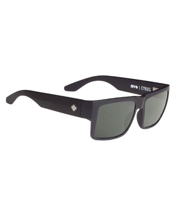 Spy Cyrus Black Happy Lens Grey Green Sunglasses